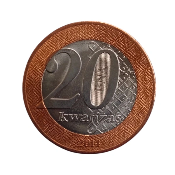 2014 Angola 20 Kwanzas Coin - Queen Njinga A Mbande (1582-1663)
