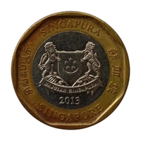 2013 Singapore 1 Dollar Coin