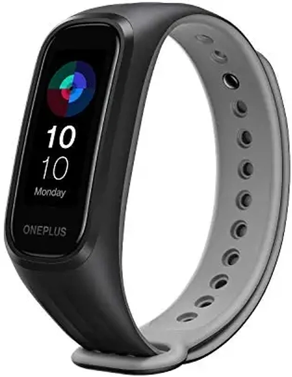 OnePlus Smart Band: 13 Exercise Modes, Blood Oxygen Saturation (SpO2), Heart Rate & Sleep Tracking, 5ATM+Water & Dust Resistant( Android & iOS Compatible) - Black