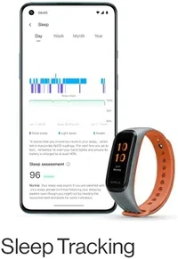 OnePlus Smart Band: 13 Exercise Modes, Blood Oxygen Saturation (SpO2), Heart Rate & Sleep Tracking, 5ATM+Water & Dust Resistant( Android & iOS Compatible) - Black