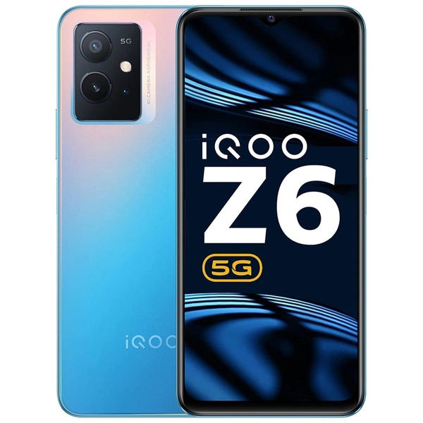 iQOO Z6 5G (Chromatic Blue, 6GB RAM, 128GB Storage) | Snapdragon 695-6nm Processor | 120Hz FHD+ Display | 5000mAh Battery - Portage