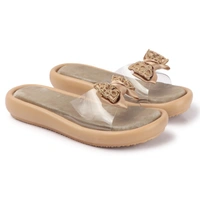 Sleek and stylish, the clear straps slippers - 36