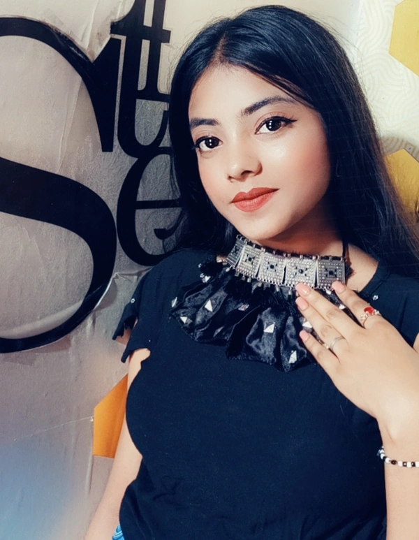 Silver Oxidized Ruff Fashion Collar - Black, No Wash Or Dry Clean, Get Free Luxury Scrunchie Gift!