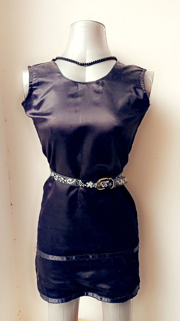 SPK Luxury Statement Silver Liquid Embroidered Vintage belt - Black, Waist : 38"-40" Width- 0.75", Silver Liquid Embroidery