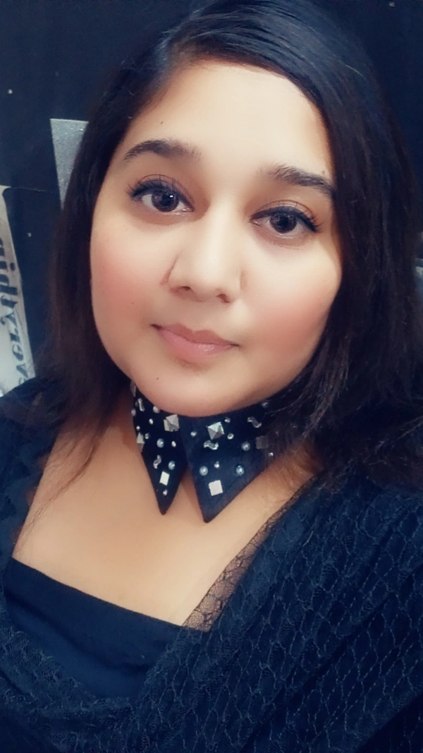 Black Silver disc embellished Glamour Fashion Luxury Collar - No Wash Or Dry Clean, Black, Get Free Luxury Scrunchie Gift!