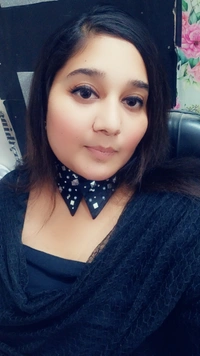 Black Silver disc embellished Glamour Fashion Luxury Collar - No Wash Or Dry Clean, Black, Get Free Luxury Scrunchie Gift!