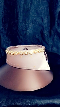 Rose Gold embellished Fashion Luxury Collar - No Dry clean n Washing, Pink Lace, Get Free Luxury Scrunchies gift!