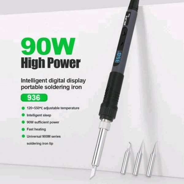 Relife 936 90W Digital Display Portable Soldering Iron Supports 900M Series Soldering Iron Tips