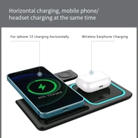 2025 Hot Sale Multi Functional 15w Foldable Wireless Phone Charger 3 in 1 Station Holder for iPhone for Samsung for
Apple Watch