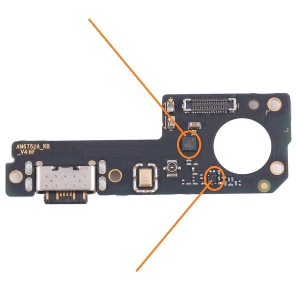 Charging Port PCB Board Flex For Redmi Note 13 5G