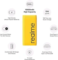 Realme 10000 Mah Metal Powerbank With 1 Year Warranty