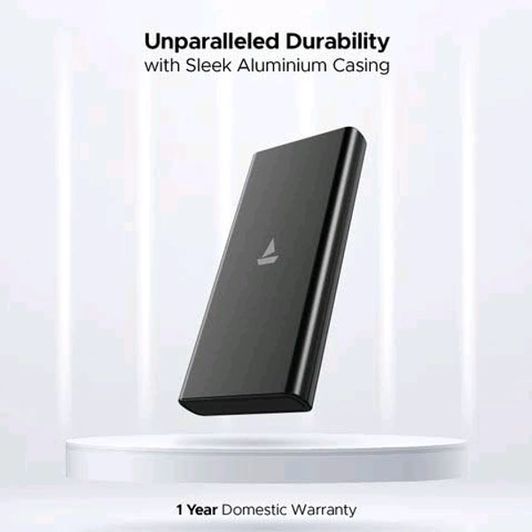 Boat 10000 Mah Metal Powerbank With 1 Year Warranty