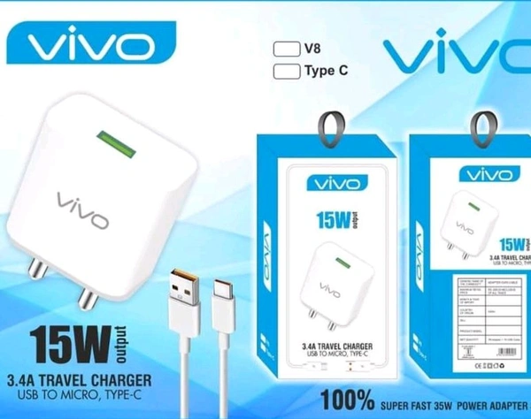 15w Type-C Travel Charger With 6 Months Warranty
