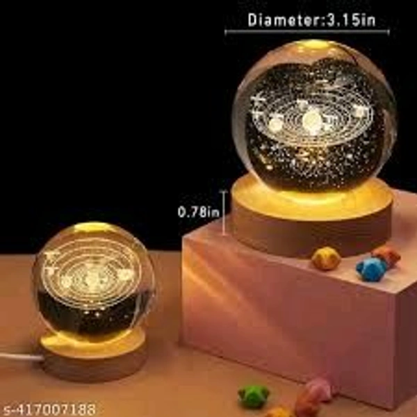 3D Crystal Ball Night Light