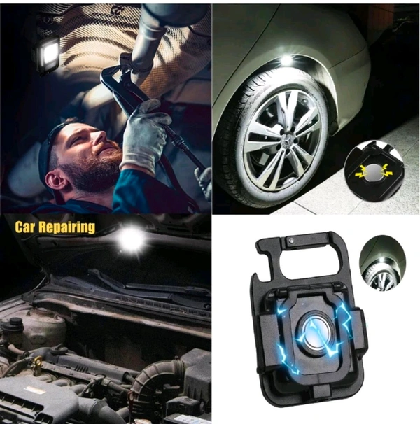 Cob Rechargeable Metal Keychain Light