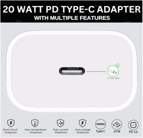 iFone 20w Usb-C Adaptor (12 Months Guarantee ) - White