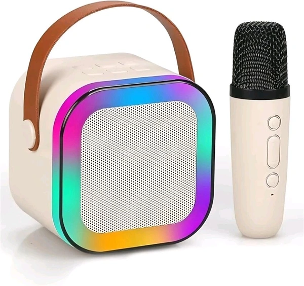 K12 RGB Bluetooth Speaker With Karaoke 🎤 Mic - Mercury