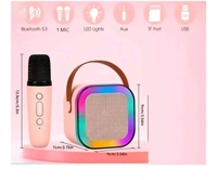 K12 RGB Bluetooth Speaker With Karaoke 🎤 Mic - Mercury