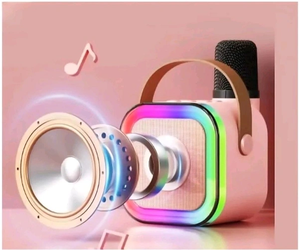 K12 RGB Bluetooth Speaker With Karaoke 🎤 Mic - Mercury