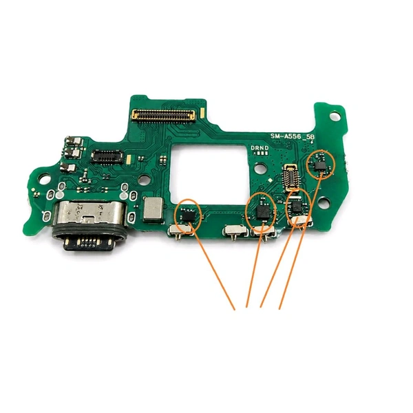 Charging Port PCB Board Fle For Samsung A55 5G