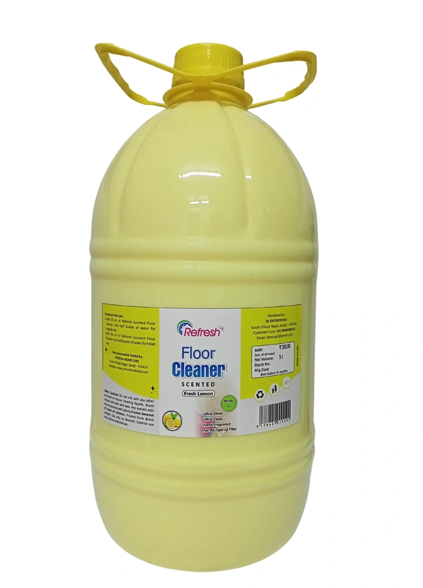 Refresh Scented Floor Cleaner - Lemon 5L - Pale Canary
