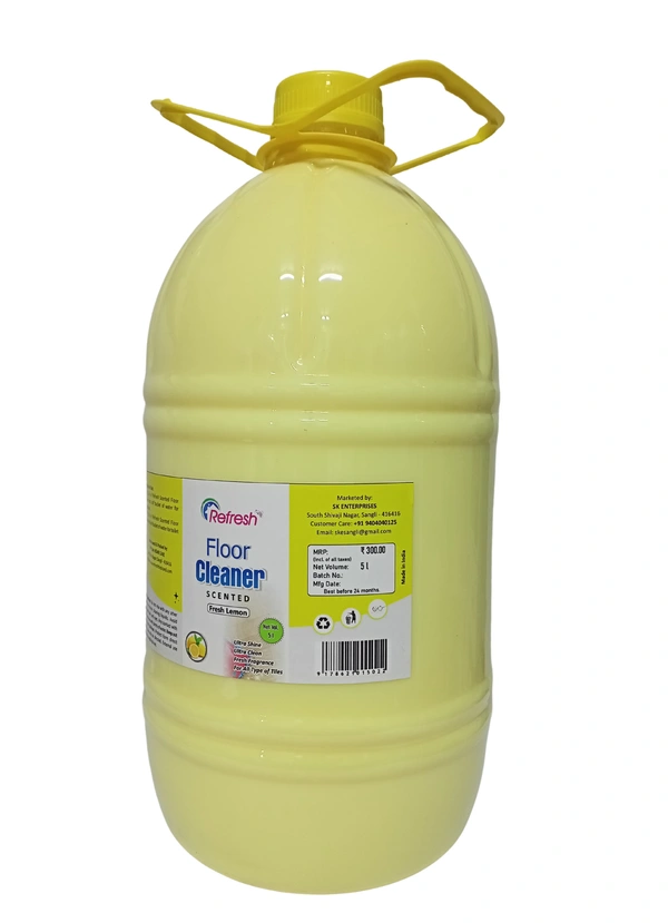 Refresh Scented Floor Cleaner - Lemon 5L - Pale Canary