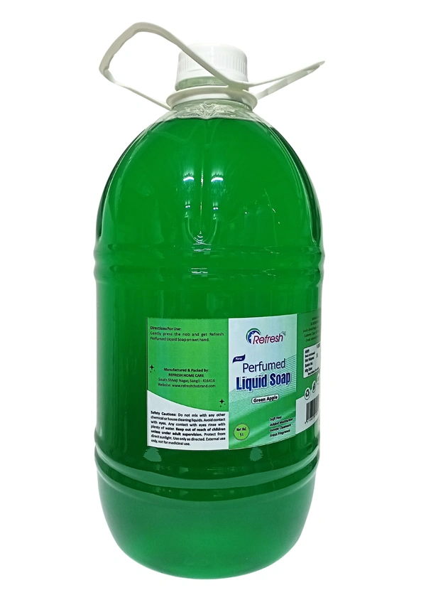 Refresh Perfumed Liquid Soap (Hand Cleanser) - Green Apple 5L - Japanese Laurel