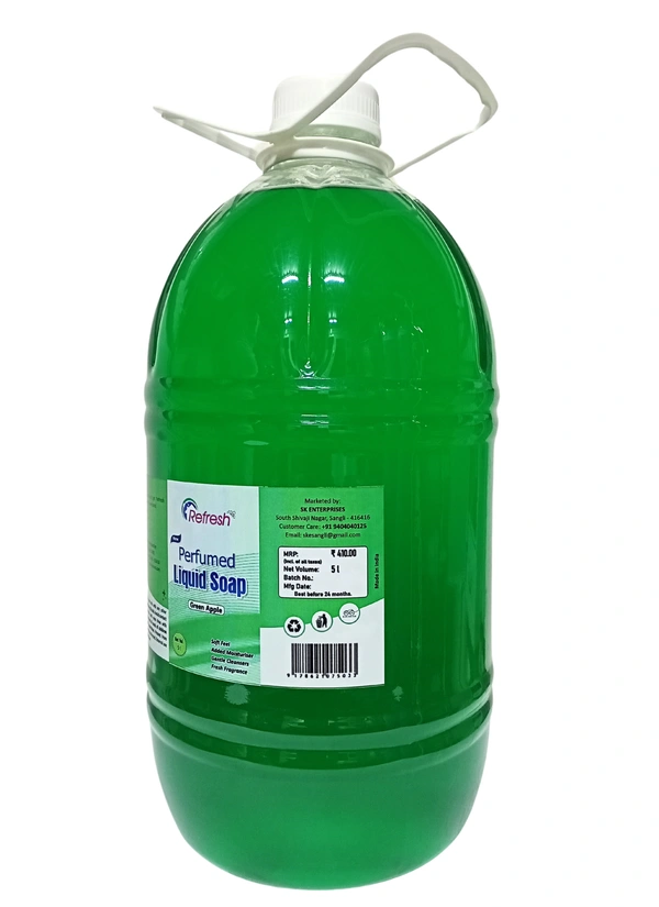 Refresh Perfumed Liquid Soap (Hand Cleanser) - Green Apple 5L - Japanese Laurel