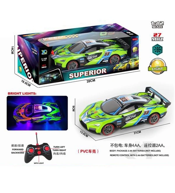 Remote Control Car Battery-Powered, Hobby Grade, Extreme Speed RC Car 25 KM/H Full Speed Remote Control Car 4WD 1:10 Scale 2.4 GHz Monster Car for Kids Adult (multi Colors)