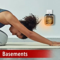 Handy Heater Turbo 800 Wall-Outlet Space Heater WITH REMOTE