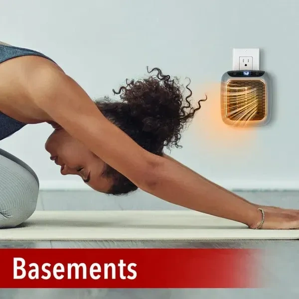 Handy Heater Turbo 800 Wall-Outlet Space Heater WITH REMOTE