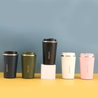 Temprature 510ml Stainless Steel Insulated Coffee Mug with Smart Temperature Display - Leak-Proof, Vacuum-Sealed Travel Mug