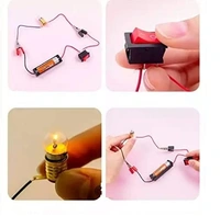 Science School Projects Experiment Kits/Fan Light Bulb and Motor Electric Circuit Physics/Manual Activity DIY Science Experiment