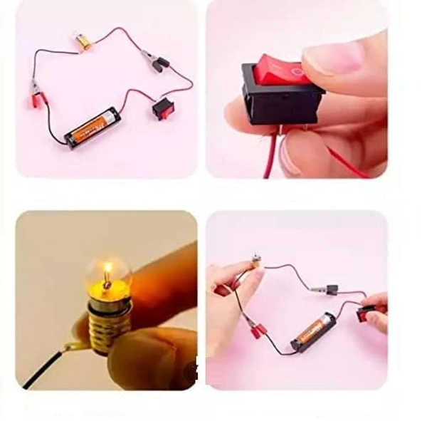 Science School Projects Experiment Kits/Fan Light Bulb and Motor Electric Circuit Physics/Manual Activity DIY Science Experiment