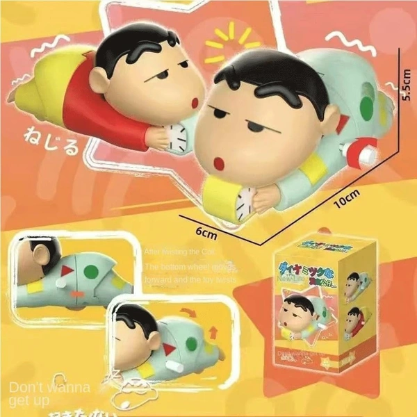 Shinchan Toy for Kids, Crawling Shinchan Action Figure Movable Toy for Kids Babies, Key Operated Wind Up Toys for Kids