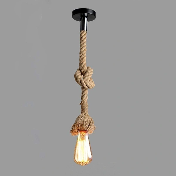 Pendant Rope Lights E27 for Ceiling Hanging, Bulb Not Included- 40W