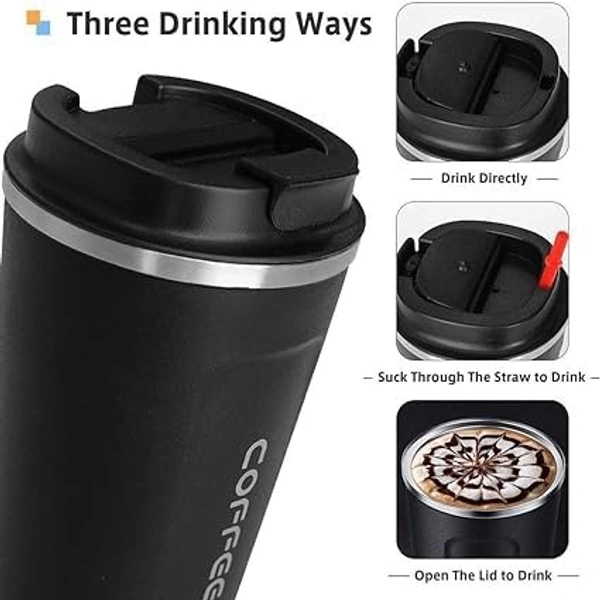 Temprature 510ml Stainless Steel Insulated Coffee Mug with Smart Temperature Display - Leak-Proof, Vacuum-Sealed Travel Mug