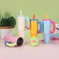 Stylish Double Wall Travel Bottle | Insulated BPA Free Tumbler Cup with Straw | Leak Proof Hot & Cold Reusable Mug (Multicolour)