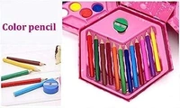 46 Pcs Art Set, Art Box,Art Kit, Kids Painting Set for Kids, Box with Colour Pencil, Crayons, Water Colour, Sketch Pens (Print May Very)
