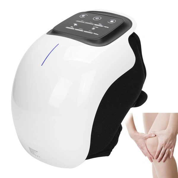 Cordless Knee Massager for Joint Pain, Shoulder, Elbow | 3 Adjustable Heat and Vibration,Red Light Therapy, LED Touch Screen, Cramps, Relieves, Physiotherapy Arthritis for Women and Men