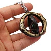 Marvel Avengers Doctor Strange Eye of Agamotto Keychain and Keyring Rotating Shield Eye of Agamotto