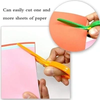 Safety Plastic Scissors For Kids Boys & Girls Ideal For Pre-Tranning and Learning Scissor Skills Decorative Paper Cutting Art Craft Scissors