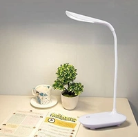 Plastic LED Study Lamp Rechargeable,Table Lamp for Study Room, Desk Lamp Light with 3 Brightness Levels,Portable USB Table Light,Study Table Lamp for Students,Reading & Work at Home