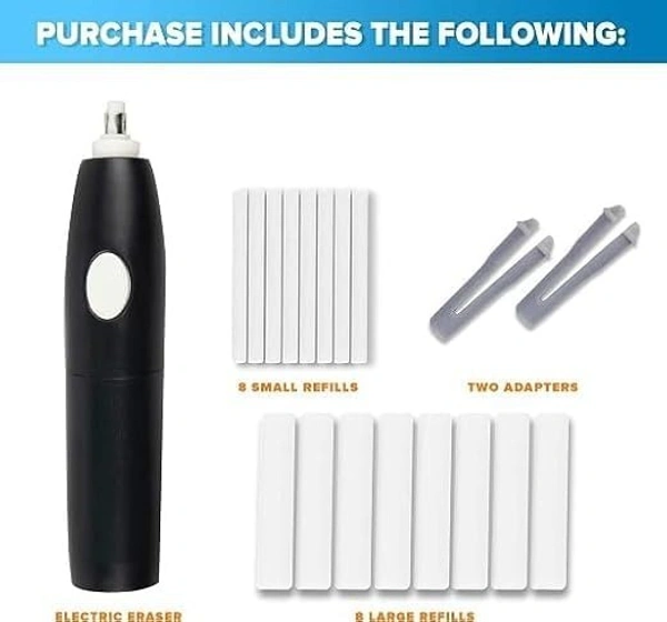 Electric Eraser, Automatic Portable Rubber Pencil Electric Eraser with 17 Eraser Refills,Battery Operated Eraser for Artist Drawing, Painting, Sketching, Drafting Etc