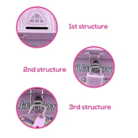 Unicorn Piggy Bank, Hut Shaped Money Box with Lock and Key for Kids, Girls, Boys