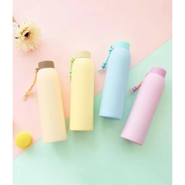 Glass Silicone Water Bottle – Leak Proof, BPA Free, Non-Toxic, Reusable & Foldable Water Bottle for Office, Gym, School, Travel & Outdoors Brand: NeonMicro