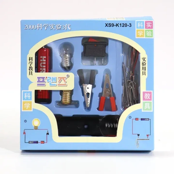 SP Electron Science School Projects Experiment Kits Fan Light Bulb and Motor Electric Circuit Physics Practice Science Learning Skills Teaching Materials (Set of 10)