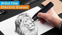Electric Eraser, Automatic Portable Rubber Pencil Electric Eraser with 17 Eraser Refills,Battery Operated Eraser for Artist Drawing, Painting, Sketching, Drafting Etc
