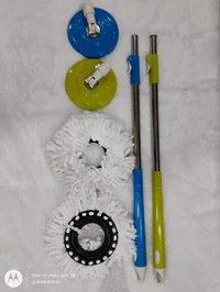 Mop Stick for Floor Cleaning, 360 Degree Spin Mop Stick Rod with 1 Microfiber Refill