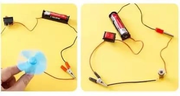 Science School Projects Experiment Kits/Fan Light Bulb and Motor Electric Circuit Physics/Manual Activity DIY Science Experiment